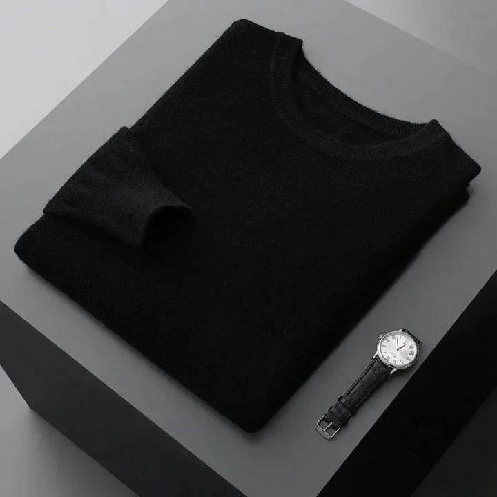 Pull-over homme Col rond classique Aspect élégant