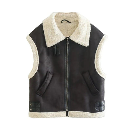 Gilet en cuir Élégant et confortable