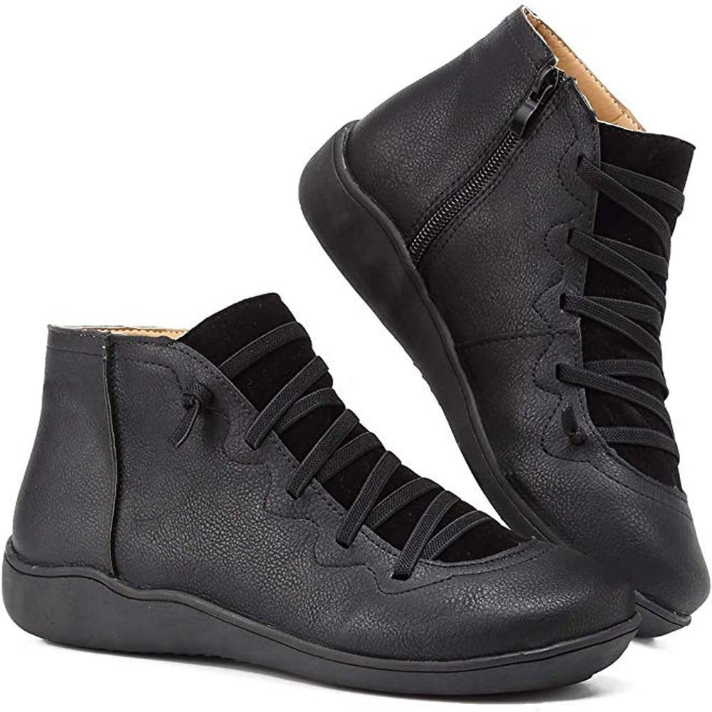 Bottines stylées en similicuir