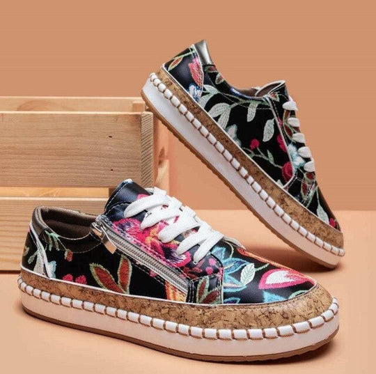 Baskets Santorini Fleurs Femme Tendance