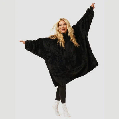 Pull plaid oversize confortable