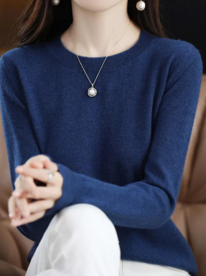 Pull doux à manches longues style moderne