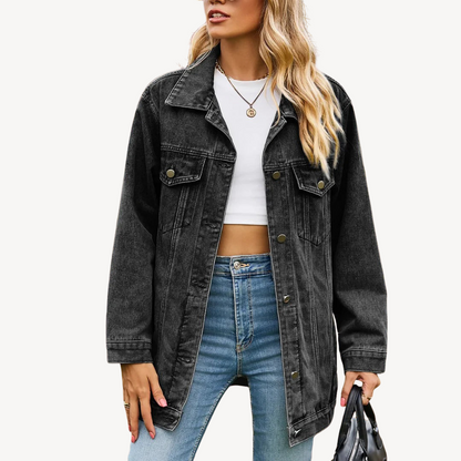 Robe-veste élégante en jean pour femme