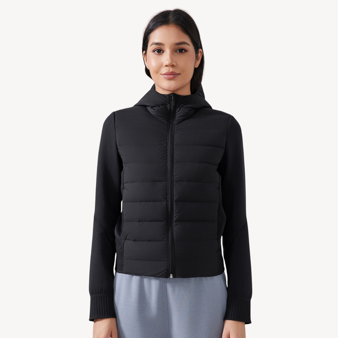 Manteau d'hiver matelassé à capuche pour femme