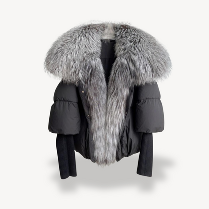 Veste d'hiver élégante en fausse fourrure pour femmes