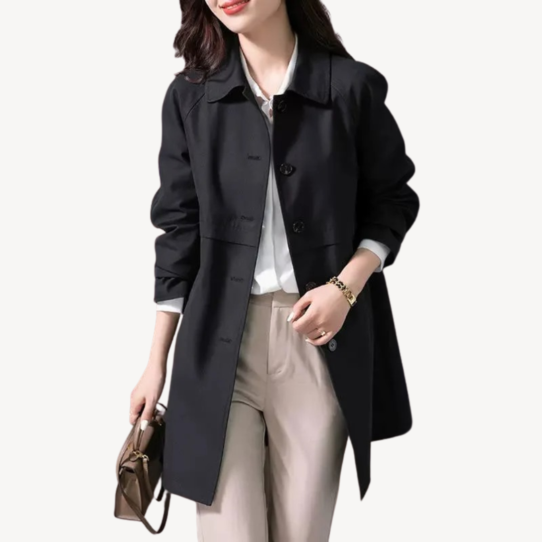 Manteau Femme Élégant Boutons