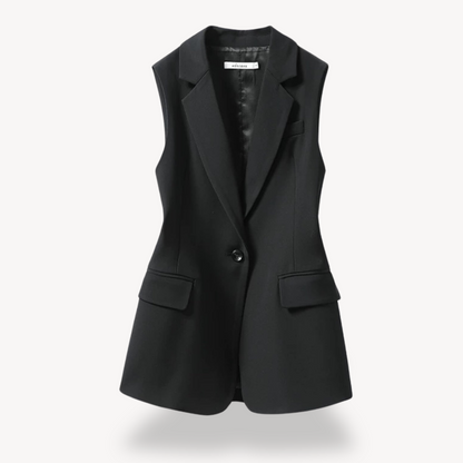 Blazer élégant sans manches pour femme