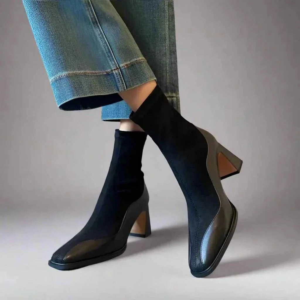 Kniehohe Stiefeletten Schmal - IdealeKleiden