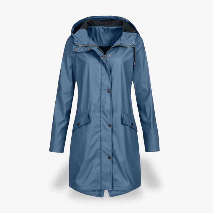 Veste imperméable femme parka à capuche veste de pluie