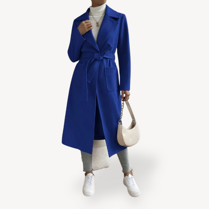 Élégant manteau long pour femmes avec poches