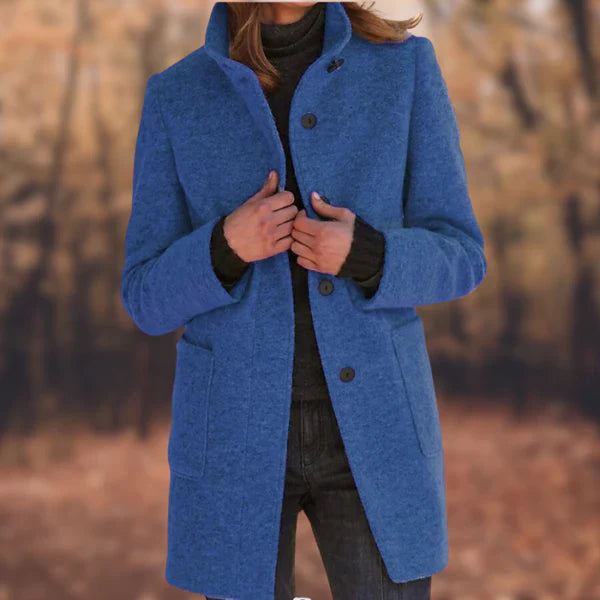 Manteau femme boutons élégant à la mode