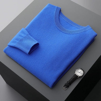 Pull-over homme Col rond classique Aspect élégant