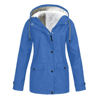 Parka d'hiver en fourrure synthétique doublé chaudement et isolé