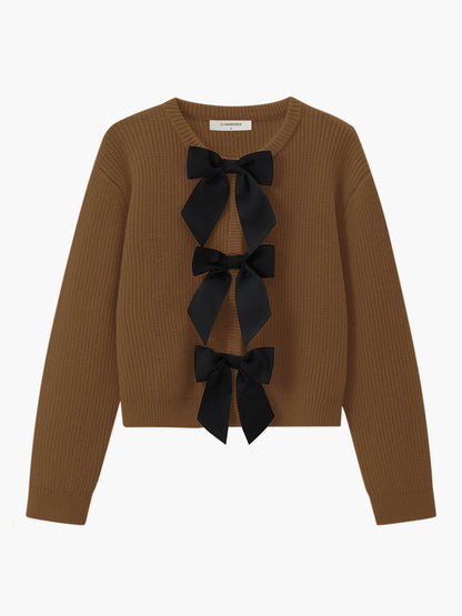 Pull élégant pour femme avec nœud