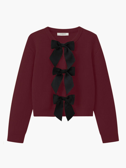 Pull élégant pour femme avec nœud