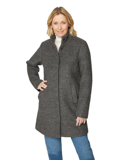 Manteau d'hiver élégant femme classique