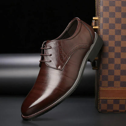 Chaussures habillées en cuir pour hommes Modèle Brogue classique