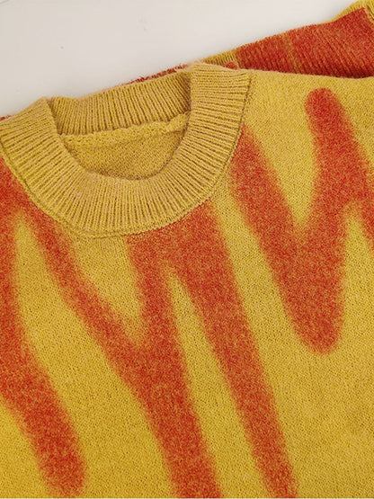 Pull en maille rayé pour femme