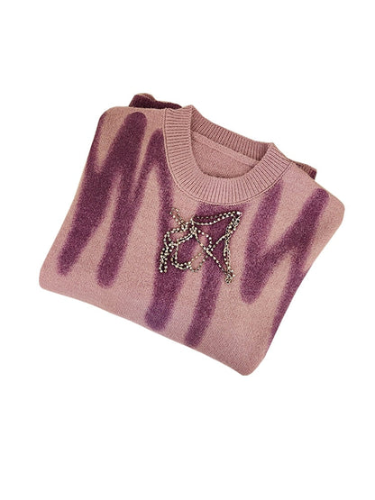 Pull en maille rayé pour femme