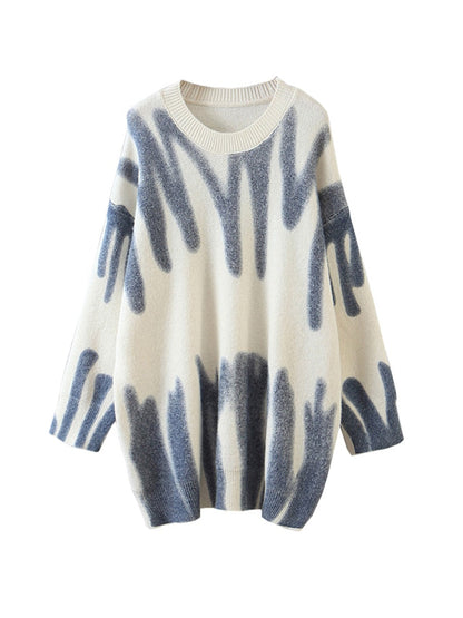 Pull en maille rayé pour femme