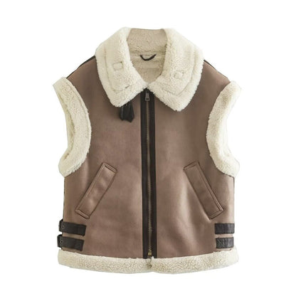 Gilet en cuir Élégant et confortable