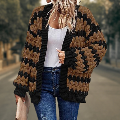 Gilet ouvert doux et chaud