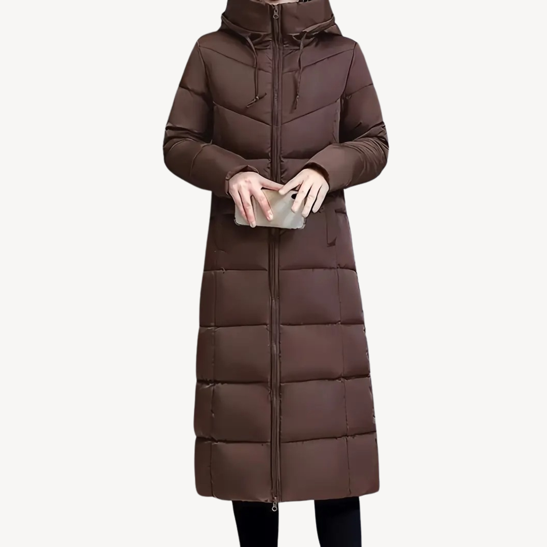 Damen Winterdaunenjacke Lang - IdealeKleiden