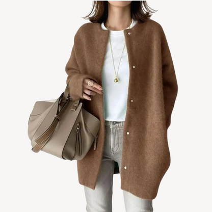 Cardigan élégant pour femme en laine avec boutons