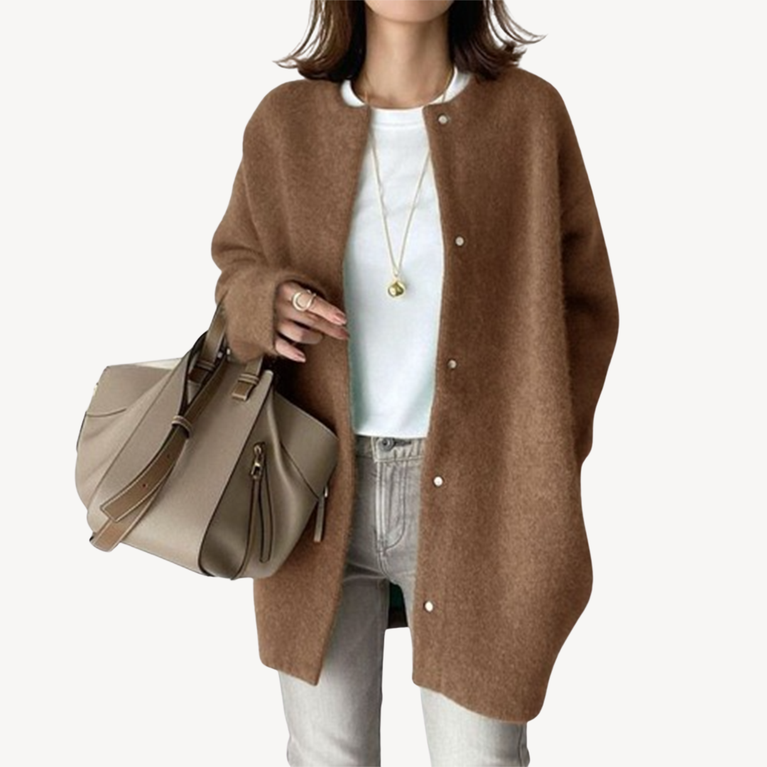 Cardigan Femme Boutonné Élégant