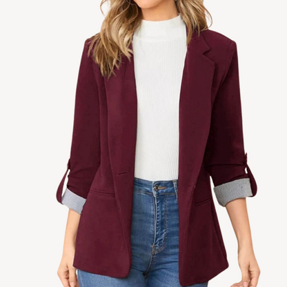 Veste décontractée pour femme manches 3/4 élégante