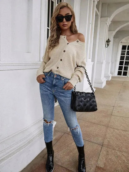 Pull tricoté femme Écharpe moderne pour femme