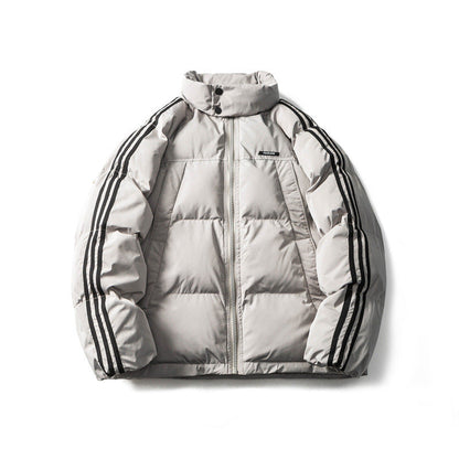 Gilet en tricot pour homme, chaud, rayé, en coton
