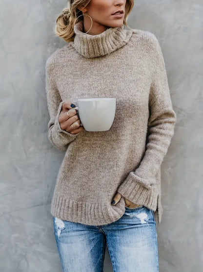 Pull-overs doux à col roulé