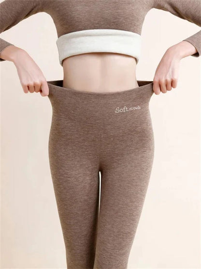 Legging d'hiver polaire pour femme - Chaud et ajusté