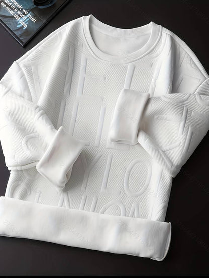 Pull ras du cou épais pour homme