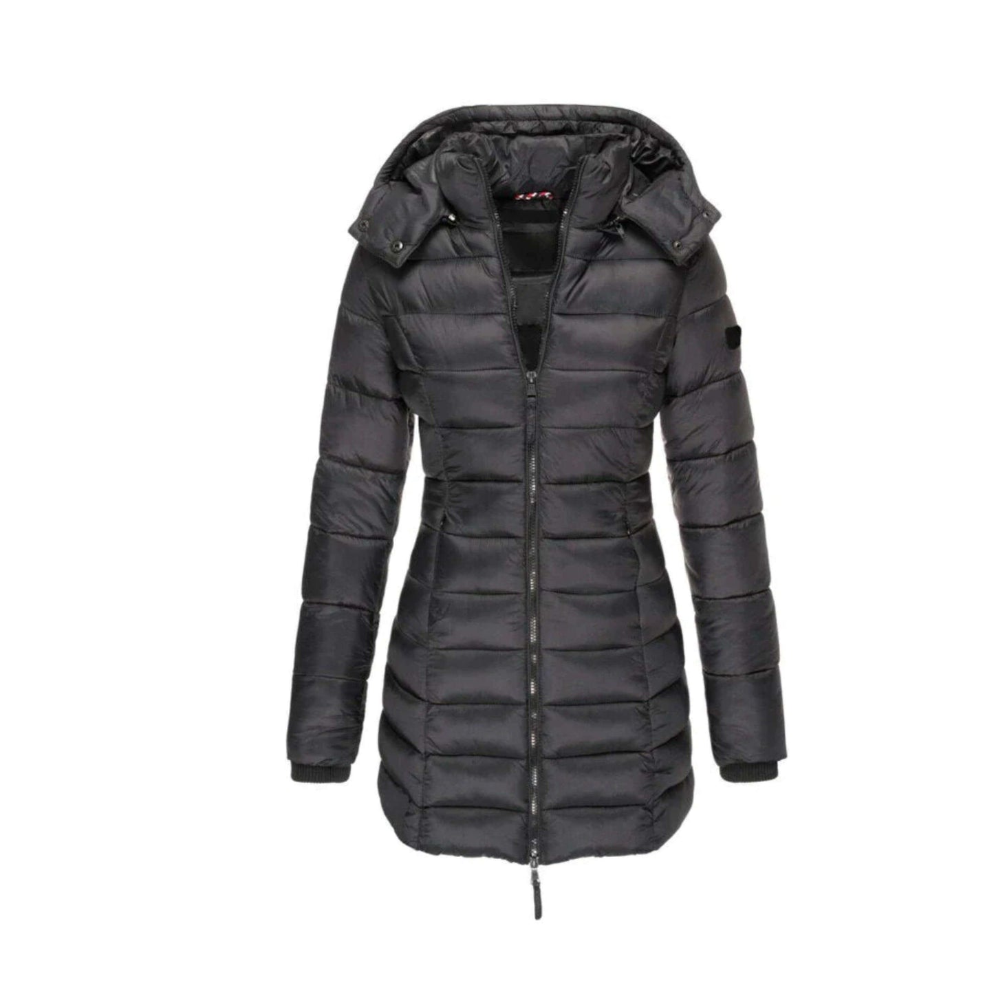 Parka d'hiver long en duvet pour femme avec capuche