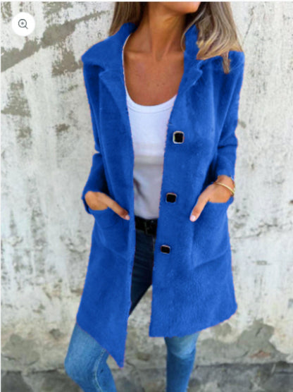 Longue veste femme moderne boutons