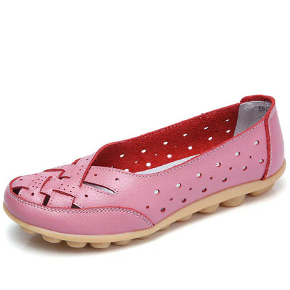 Ballerines confortables en cuir pour femme
