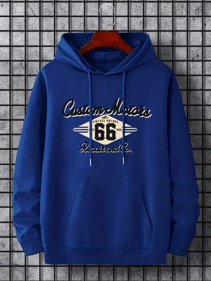 Sweat à capuche rétro homme style vintage