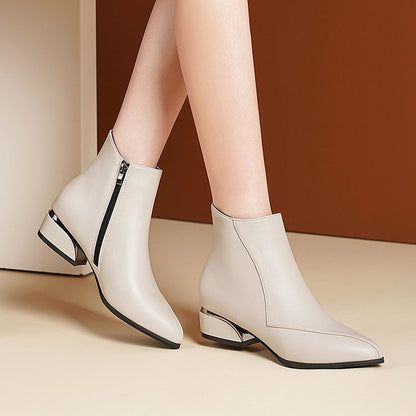 Bottines Femme Chunky Talon Bas
