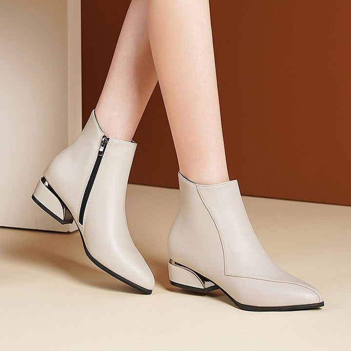 Bottines Femme Chunky Talon Bas