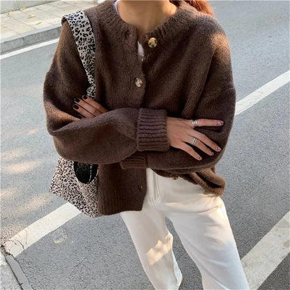 Pull en maille confortable Décontracté