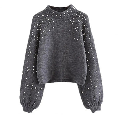 Haut tricoté doux femme moderne