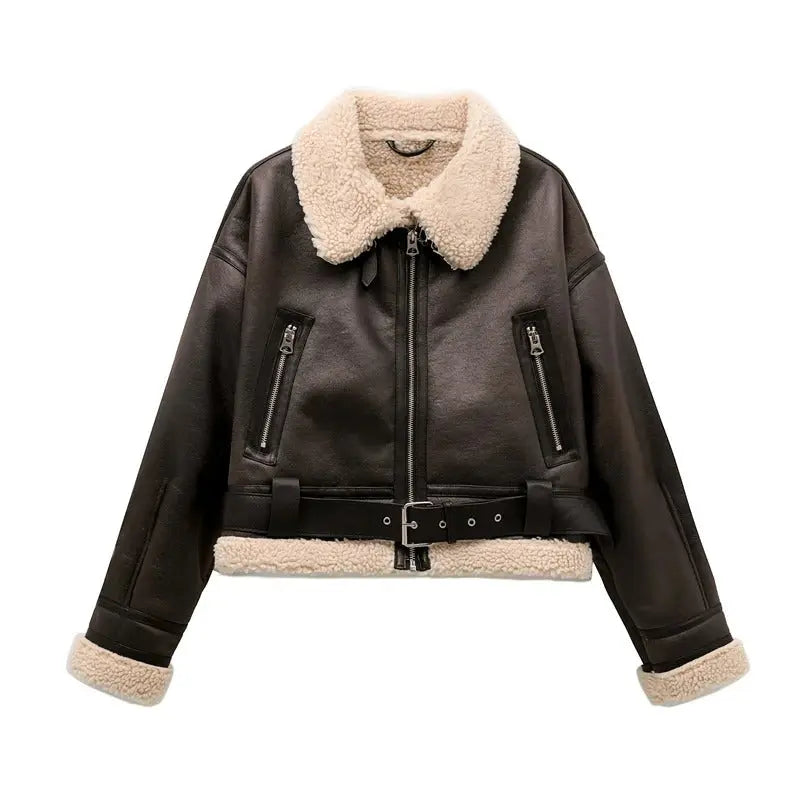 Veste souple pour femme doublée polaire chaude