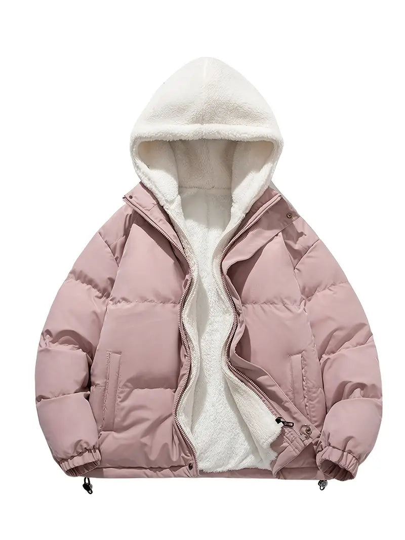 Veste d'hiver élégante Polaire Capuche Chaude
