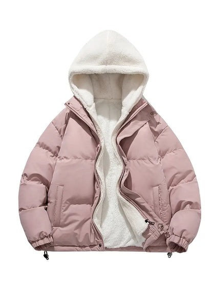 Veste d'hiver élégante Polaire Capuche Chaude