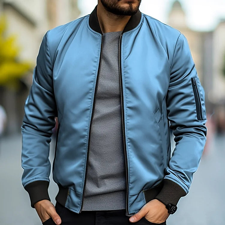 Blouson aviateur homme ultra moderne avec fermeture éclair