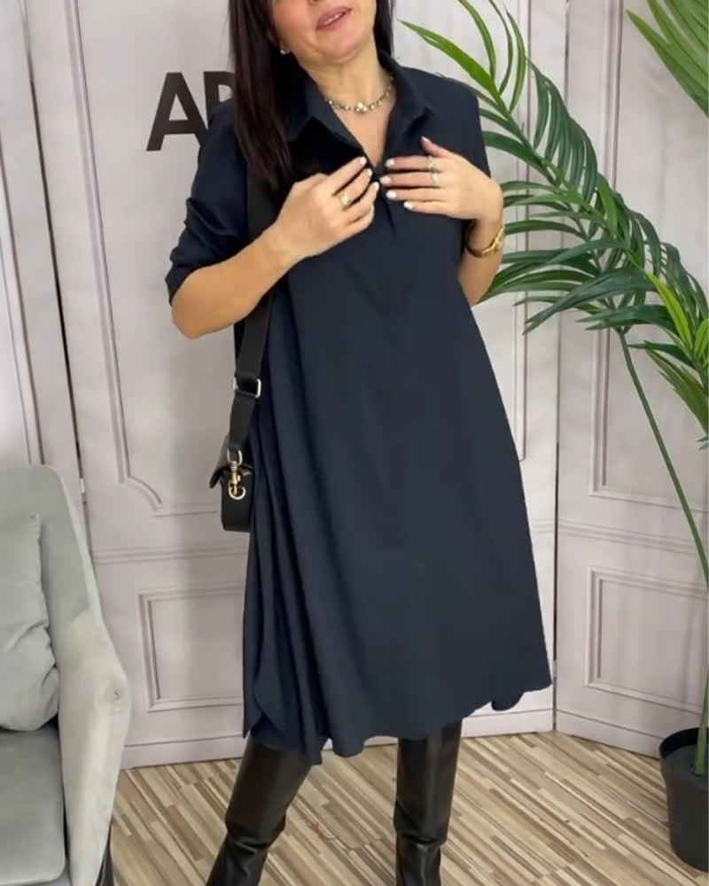 Robe décontractée en cachemire design élégant