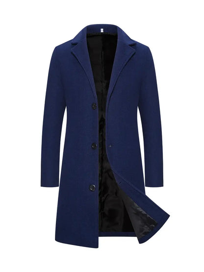 Trench-coat long élégant pour homme