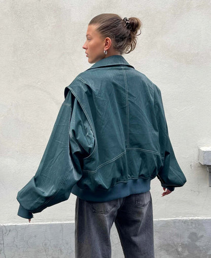 Grande Veste Femme Fermeture Éclair Élégante